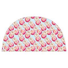 Pink And White Donuts On Blue Anti Scalding Pot Cap by SychEva