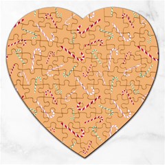 Sweet Christmas Candy Jigsaw Puzzle (heart) by SychEva