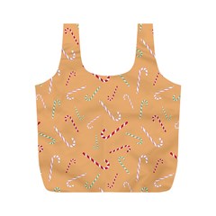 Sweet Christmas Candy Full Print Recycle Bag (m) by SychEva