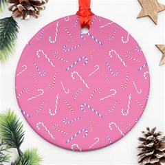 Sweet Christmas Candy Ornament (round) by SychEva