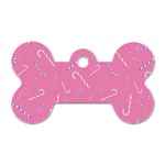 Sweet Christmas Candy Dog Tag Bone (One Side) Front