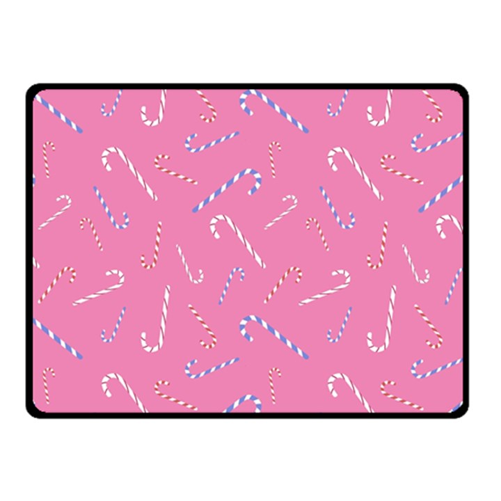 Sweet Christmas Candy Double Sided Fleece Blanket (Small) 