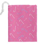 Sweet Christmas Candy Drawstring Pouch (5XL) Back