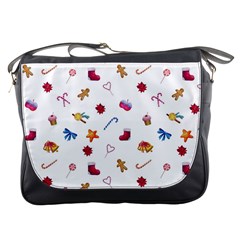 Christmas Elements Messenger Bag by SychEva