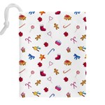 Christmas Elements Drawstring Pouch (4XL) Back