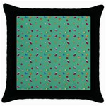 Christmas Elements For The Holiday Throw Pillow Case (Black) Front