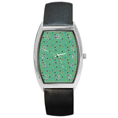 Christmas Elements For The Holiday Barrel Style Metal Watch by SychEva