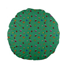 Christmas Elements For The Holiday Standard 15  Premium Round Cushions by SychEva