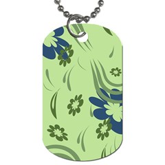 Folk Flowers Print Floral Pattern Ethnic Art Dog Tag (two Sides) by Eskimos