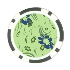 Folk Flowers Print Floral Pattern Ethnic Art Poker Chip Card Guard by Eskimos