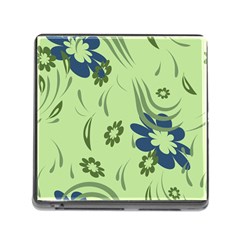 Folk Flowers Print Floral Pattern Ethnic Art Memory Card Reader (square 5 Slot) by Eskimos