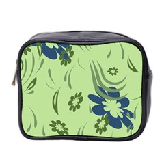 Folk Flowers Print Floral Pattern Ethnic Art Mini Toiletries Bag (two Sides) by Eskimos