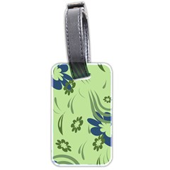 Folk Flowers Print Floral Pattern Ethnic Art Luggage Tag (two Sides) by Eskimos