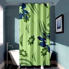 Folk Flowers Print Floral Pattern Ethnic Art Shower Curtain 36  X 72  (stall)  by Eskimos