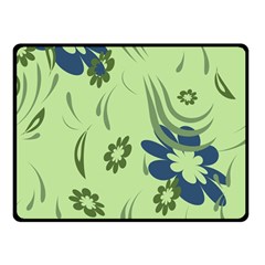 Folk Flowers Print Floral Pattern Ethnic Art Double Sided Fleece Blanket (small)  by Eskimos