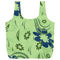 Folk Flowers Print Floral Pattern Ethnic Art Full Print Recycle Bag (xxxl) by Eskimos