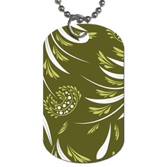 Folk Flowers Print Floral Pattern Ethnic Art Dog Tag (two Sides) by Eskimos