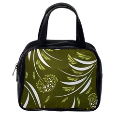 Folk Flowers Print Floral Pattern Ethnic Art Classic Handbag (one Side) by Eskimos