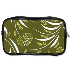 Folk Flowers Print Floral Pattern Ethnic Art Toiletries Bag (one Side) by Eskimos