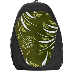 Folk Flowers Print Floral Pattern Ethnic Art Backpack Bag by Eskimos