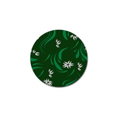 Folk Flowers Print Floral Pattern Ethnic Art Golf Ball Marker by Eskimos