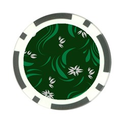 Folk Flowers Print Floral Pattern Ethnic Art Poker Chip Card Guard by Eskimos