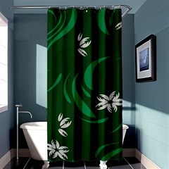 Folk Flowers Print Floral Pattern Ethnic Art Shower Curtain 36  X 72  (stall)  by Eskimos