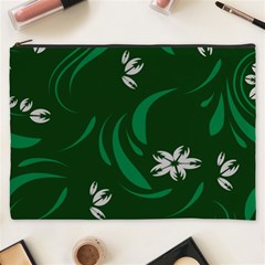 Folk Flowers Print Floral Pattern Ethnic Art Cosmetic Bag (xxxl) by Eskimos