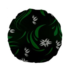 Folk Flowers Print Floral Pattern Ethnic Art Standard 15  Premium Round Cushions by Eskimos