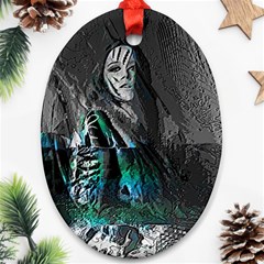 Glitch Witch Ornament (oval) by MRNStudios