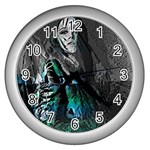 Glitch Witch Wall Clock (Silver) Front