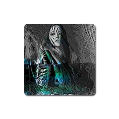 Glitch Witch Square Magnet by MRNStudios