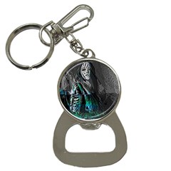 Glitch Witch Bottle Opener Key Chain by MRNStudios