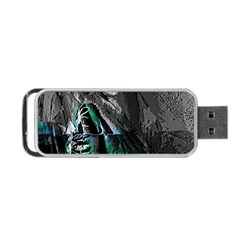 Glitch Witch Portable Usb Flash (one Side) by MRNStudios