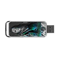 Glitch Witch Portable Usb Flash (two Sides) by MRNStudios