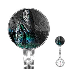 Glitch Witch Stainless Steel Nurses Watch by MRNStudios