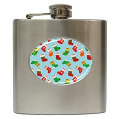 Christmas Socks Hip Flask (6 Oz) by SychEva