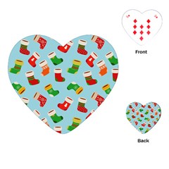 Christmas Socks Playing Cards Single Design (heart) by SychEva