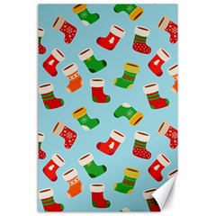 Christmas Socks Canvas 24  X 36  by SychEva