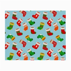 Christmas Socks Small Glasses Cloth (2 Sides) by SychEva