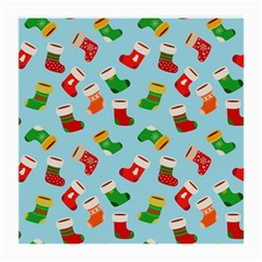 Christmas Socks Medium Glasses Cloth by SychEva