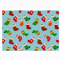 Christmas Socks Large Glasses Cloth by SychEva