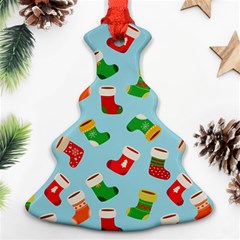 Christmas Socks Christmas Tree Ornament (two Sides) by SychEva