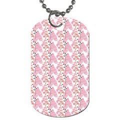 Floral Dog Tag (two Sides) by Sparkle