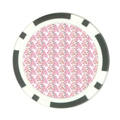 Floral Poker Chip Card Guard by Sparkle