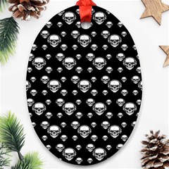 Skullmusician Ornament (oval) by Sparkle