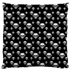 Skullmusician Large Cushion Case (two Sides) by Sparkle