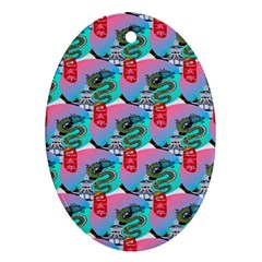 Retro Snake Ornament (oval) by Sparkle