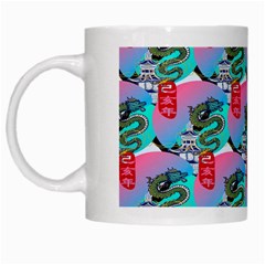 Retro Snake White Mugs by Sparkle