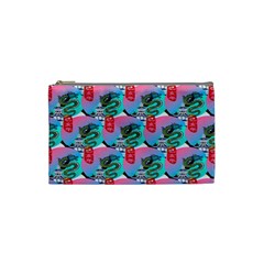 Retro Snake Cosmetic Bag (small) by Sparkle